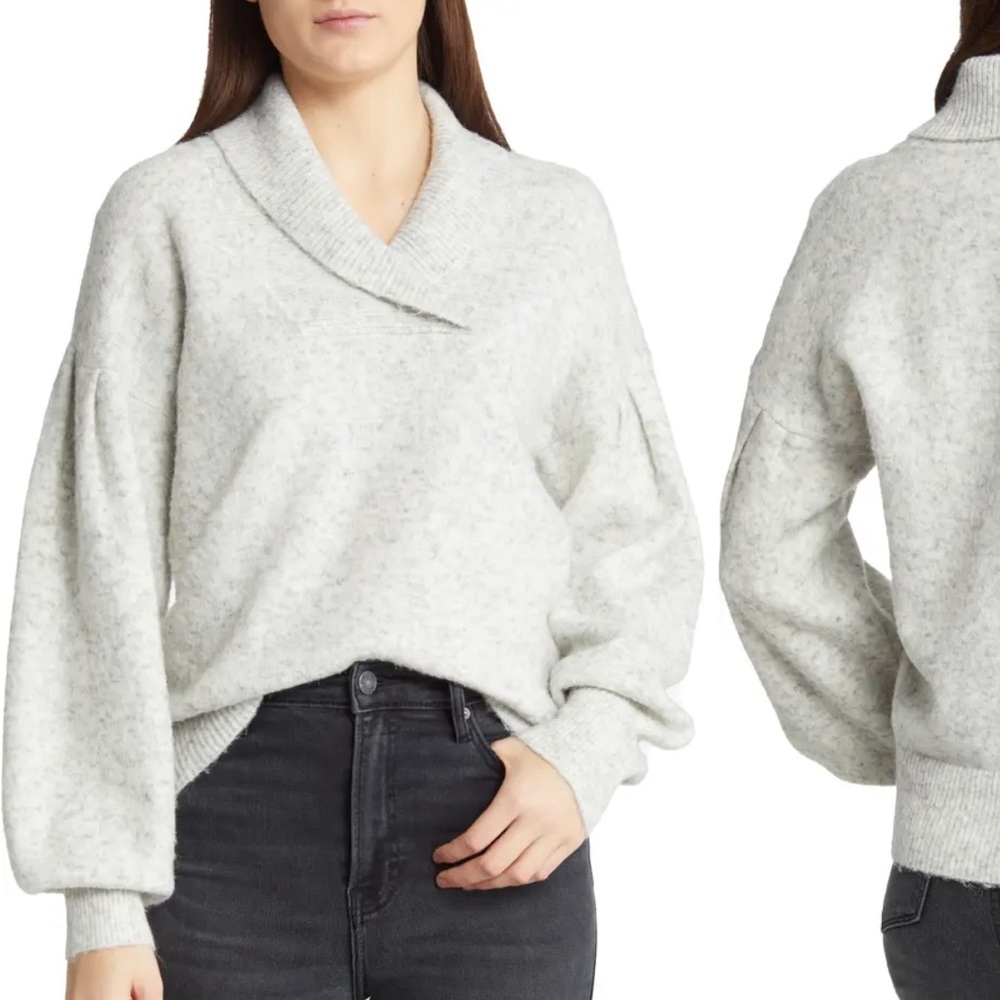 Madewell Vinson Shawl Collar Sweater NWT